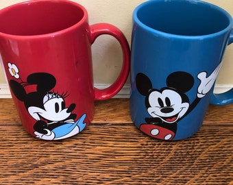 Pair of  Jerry Leigh Vtg Disney Mugs