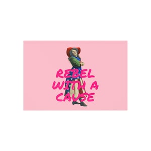 Cartão postal REBEL WITH A CAUSE | Cartão postal feminista | Arte sufragista | Mulher vitoriana | Presente feminista vintage | Direitos das mulheres