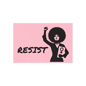 WIDERSTEHEN Feministische Postkarte | Frauenrechtlerin Kunst | Black Power Demo Karte | Soziale Gerechtigkeit Briefpapier | Revolution Postkarte