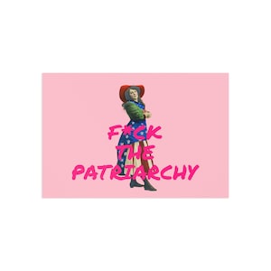 Cartão postal F*CK THE PATRIARCHY | Cartão postal feminista | Arte sufragista | Mulher vitoriana | Presente feminista vintage | Direitos das mulheres