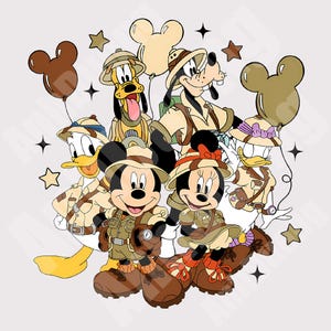 Mouse And Friends Animal Kingdom PNG, Animal Kingdom Png, Family Vacation Png, Magical Kingdom Png, Vacay Mode Png, Friend Squad Png