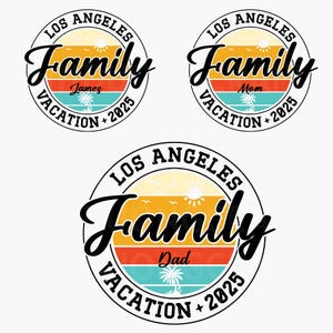 Personalized Family Vacation 2025 Shirt, Custom Vacation Shirts, 2025 Family Vacation Tee, Family Trip Tee, Funny Vacation Shirts,Vacay Mode