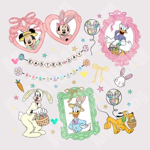 Easter Mouse Coquette Heart Mirror Bow Png, Cartoon Preppy Easter, Spring Girl Shirt Png, Cartoon Kids Toddler Easter Day, Vacay Mode Png