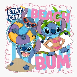 Beach Bum Png, Blue Alien Summer Png for Sublimation, Beach Vibes, Surfing Png, Summer Checkered Png, Coquette Summer Png, Hello Summer Png