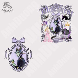Cartoon Magical Mirror Bow Png, Villain Princess Coquette Png, Family Vacation Png, Watercolor Villain Coquette Bow Png, Png File