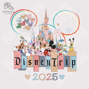 Mouse And Friends Vacation 2025 PNG, Family Trip 2025 Png, Family Vacation Png, Magical Kingdom Png, Magical Castle Png, Friend Squad Png