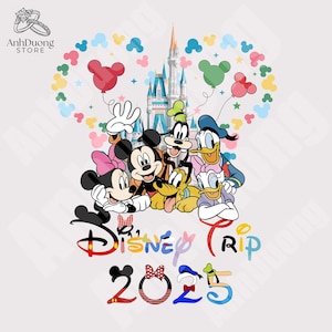 Mouse And Friends Vacation PNG, Family Trip Png, Family Vacation Png, Magical Kingdom Png, Magical Castle Png, Friend Squad Png, Png File