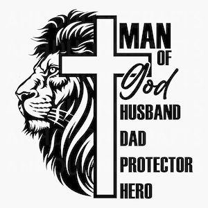Mann der Gott-Svg-Png-Shirt-Design, Christian Dad-Shirt-Svg, Geschenk für Mann, Vatertags-Shirt, Vati-Geburtstags-Svg, digitaler Download, Korn-Svg-Datei