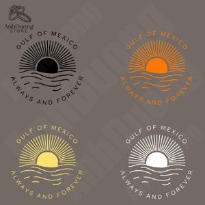 Gulf Of Mexico Always And Forever Png, Texas Alabama Mississippi, Florida Beach Crewneck Mexico Gift, Gulf of Mexico Shirt Design, File Png