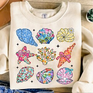 Wildflower Seashell Clam Summer Png, Summer Vibes Png, Floral Summer Png, Summer Beach Png, Wildflower Summer Design, Summer Png, Png File