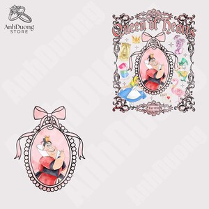 Cartoon Magical Mirror Bow Png, Villain Princess Coquette Png, Family Vacation Png, Watercolor Villain Coquette Bow Png, Sublimation Design