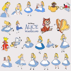 Mega Bundle Cartoon Characters Clipart SVG/PNG, Family Vacation Svg, Family Trip Png, Magical Kingdom Png, Animal Kingdom, Princess Clipart