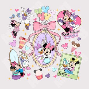 Best Friends Forever Shirt Png, Bestie Shirt Png, Friendship, Friend Trip, Gift for My Best Friend, Girls Trip Holiday 2025, Mouse and Duck