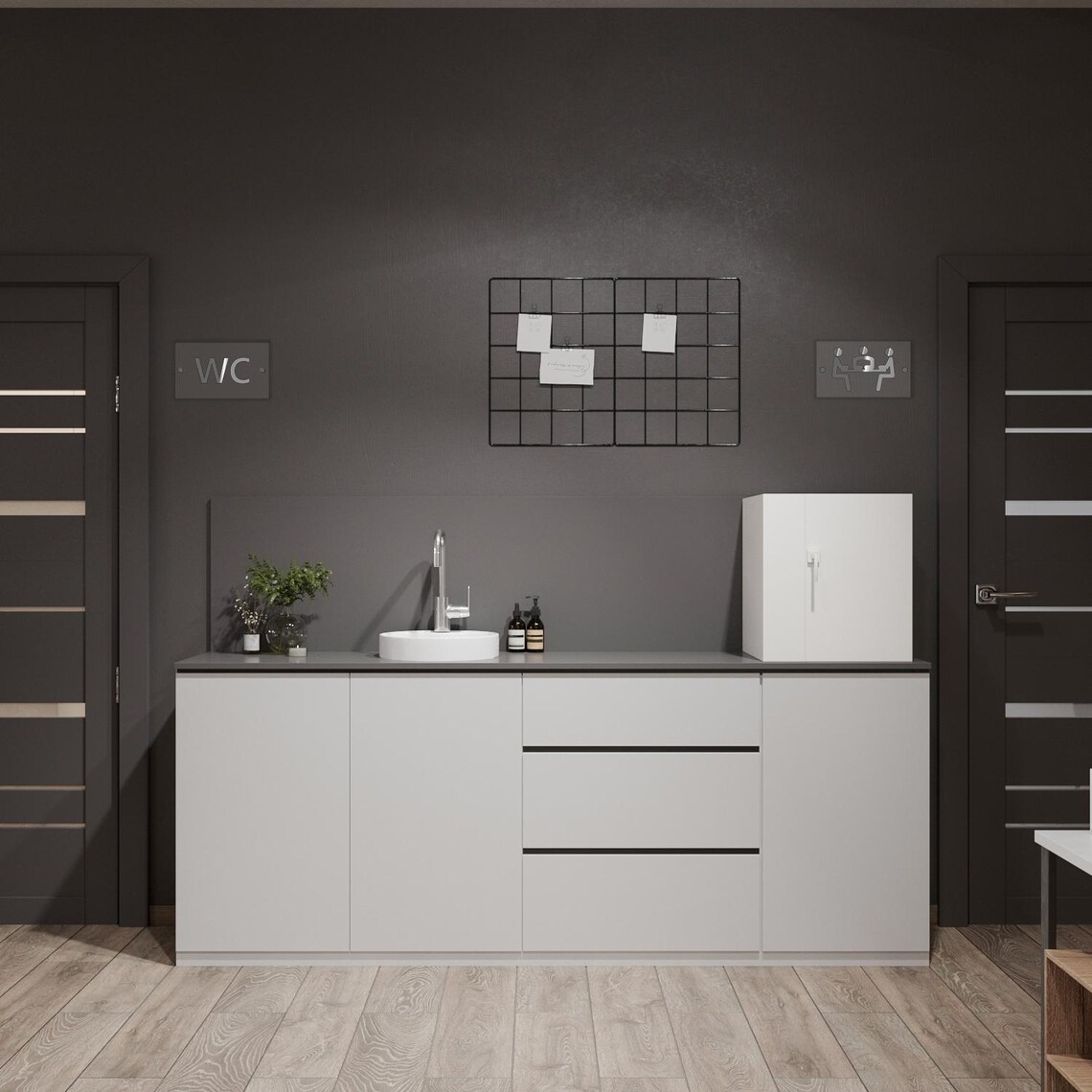 Modern Acrylic Staff Door Sign for Office or Clinic, Professional Wall ...