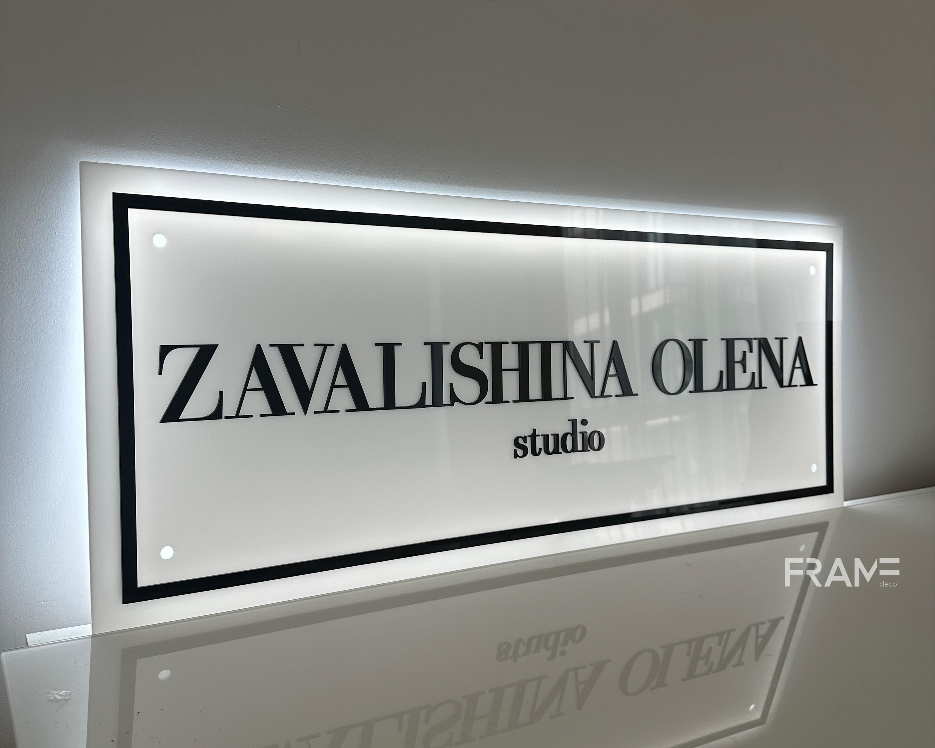 Custom LED Business Sign, Personalized Acrylic Light up Wall Sign, 3D ...
