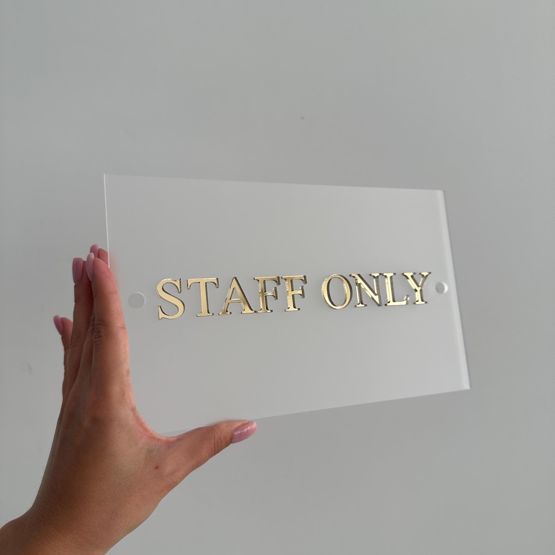 Modern Acrylic Door Sign for Office or Clinic, Professional Wall Plaque ...