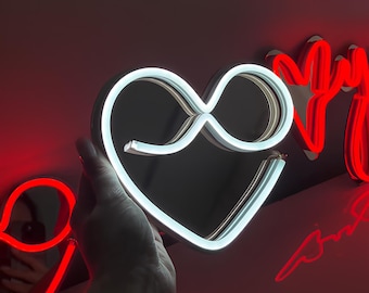 Neon Liebeszeichen für Ihre geliebte Freundin oder Frau, Weg, Ihre Liebe zu erklären, romantische Neonbeleuchtung für jede Veranstaltung, Geschenk des Frühlings und der Liebe