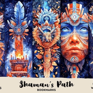 Shaman’s Path Bookmarks – 25 Printable Designs for Junk Journal & Craft