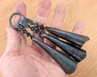 Mongolian 4" Shaman Bell Set | Iron Bells for Drums and Shaman Customs | Made in Mongolia