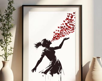 Breath of Love - Romantic Digital Wall Art | Printable Poster | Love Aesthetic Print