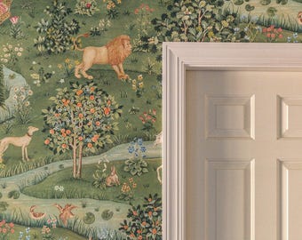 Papel de parede William Morris Willow & Owl, mural de parede de arte vintage, autoadesivo