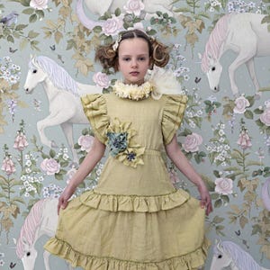 Carta da parati per bambini con motivo floreale a cavallo bianco, carta da parati carina per la cameretta dei bambini, carta da parati per bambini, carta da parati per neonati staccabile e adesiva, carta da parati per ragazze