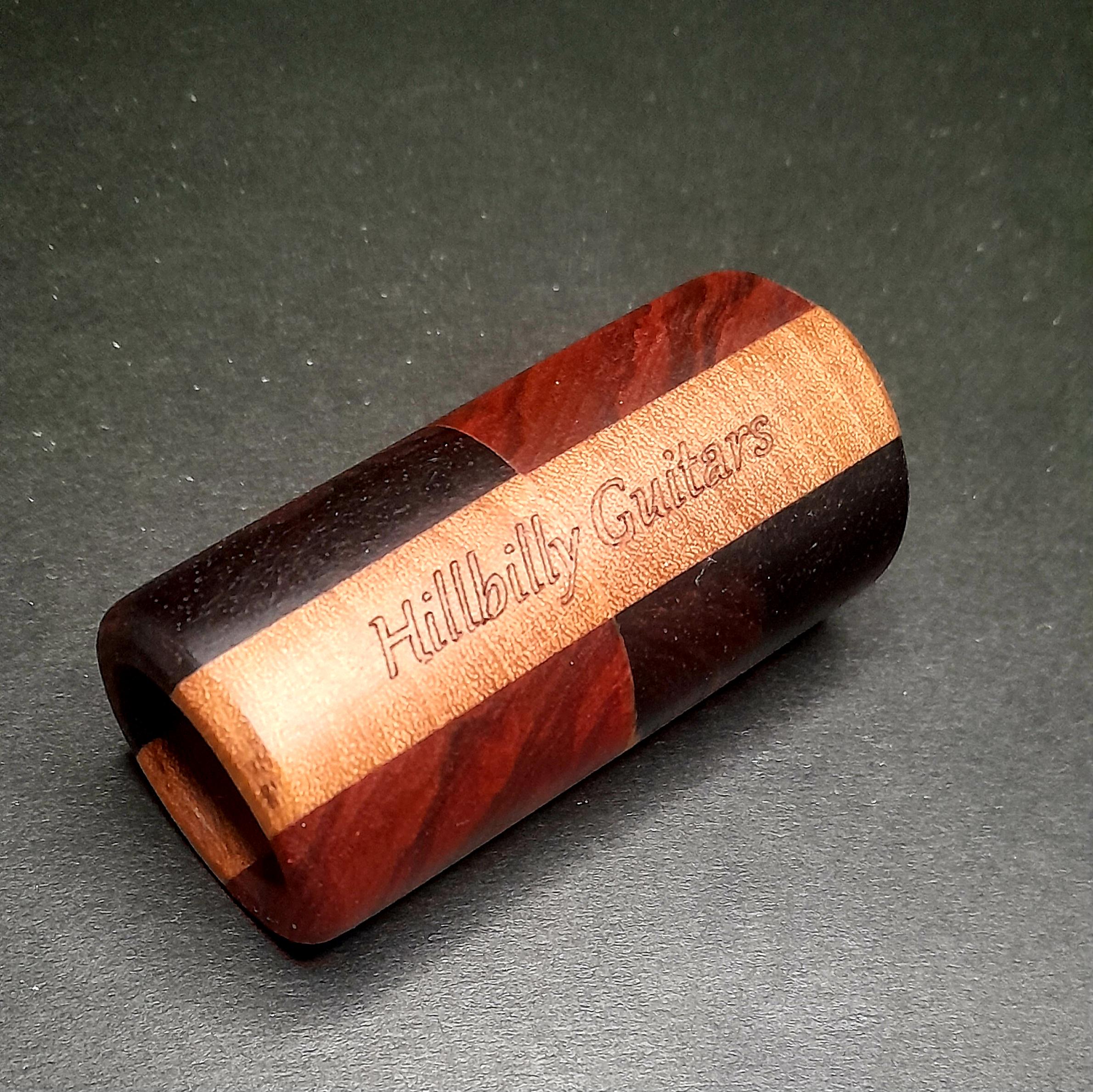 Hillbilly Guitars Blood Eclipse Slide, made with- Bloodwood, Purple Heart, Ziricote 20mm ID