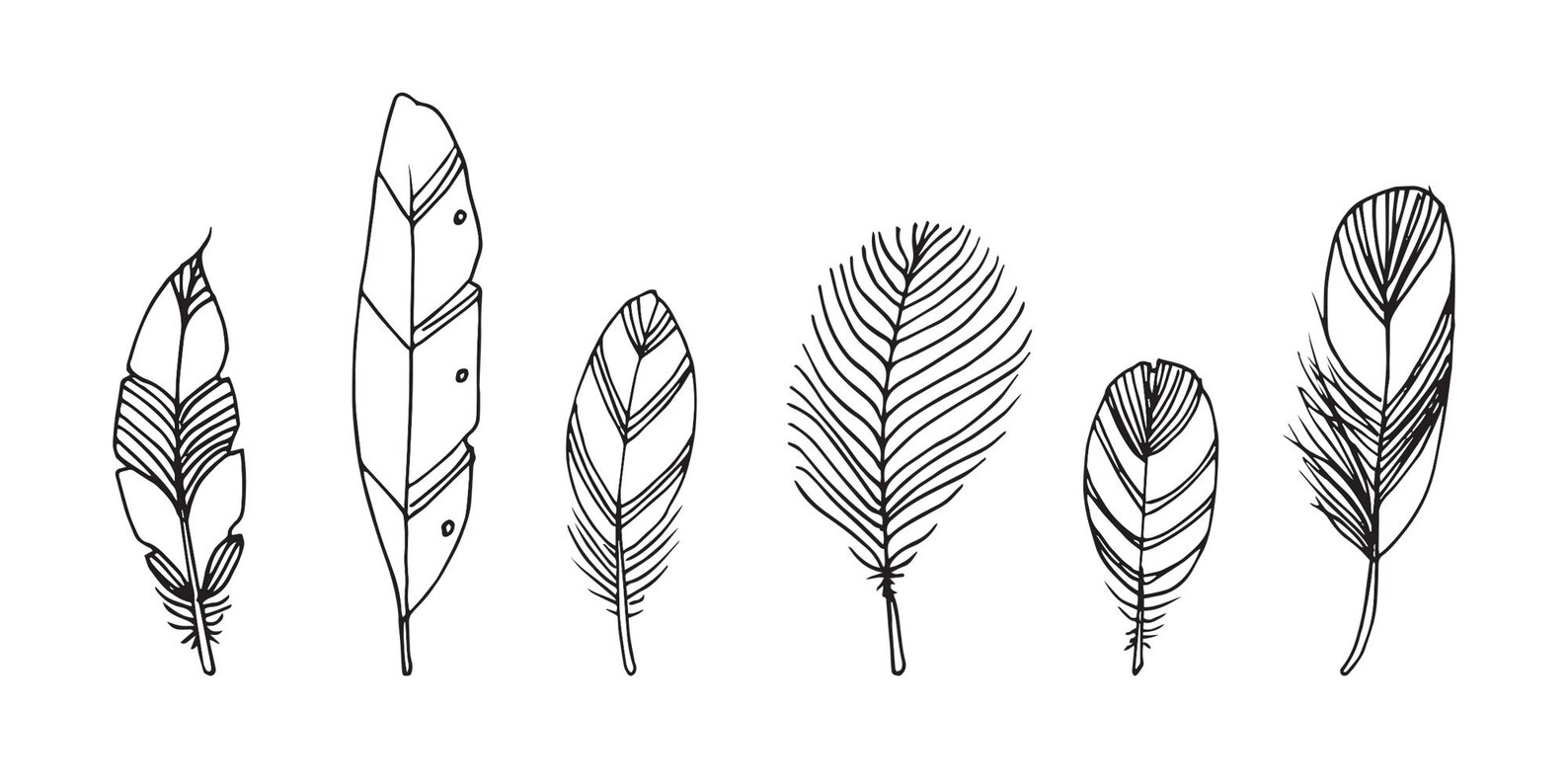 Feather Illustration Print, PRINTABLE Nursery Art, Instant Download ...