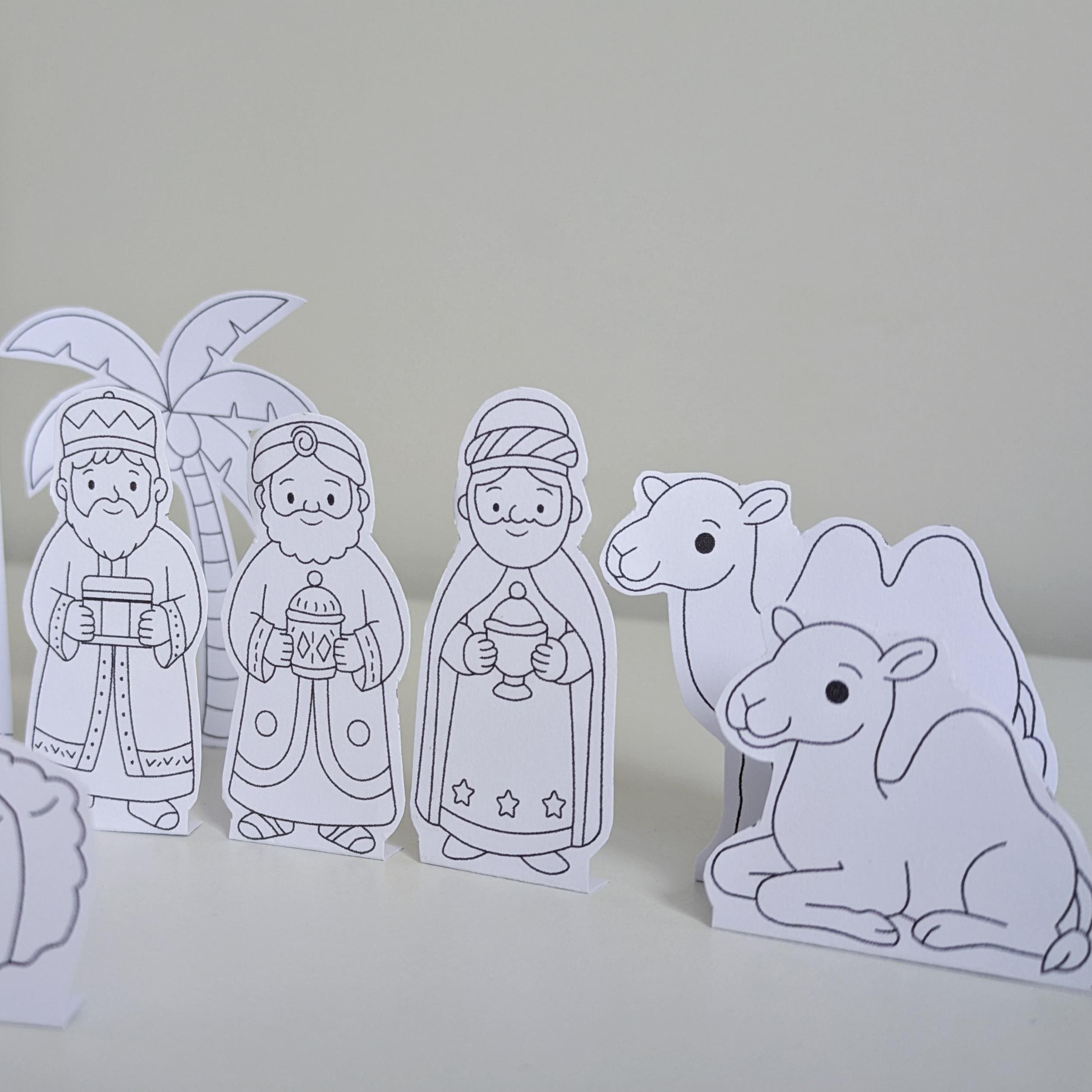 Printable Nativity Scene | Paper Dolls Cut Outs | Christmas Manger ...