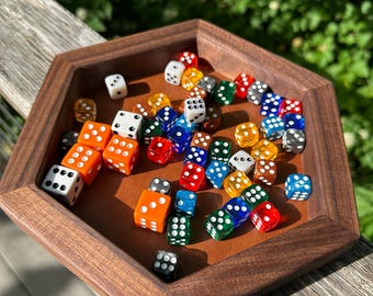 Handmade Wooden Dice Tray | D&D Gift | Tabletop RPG Accessory | Dungeon Master Gift