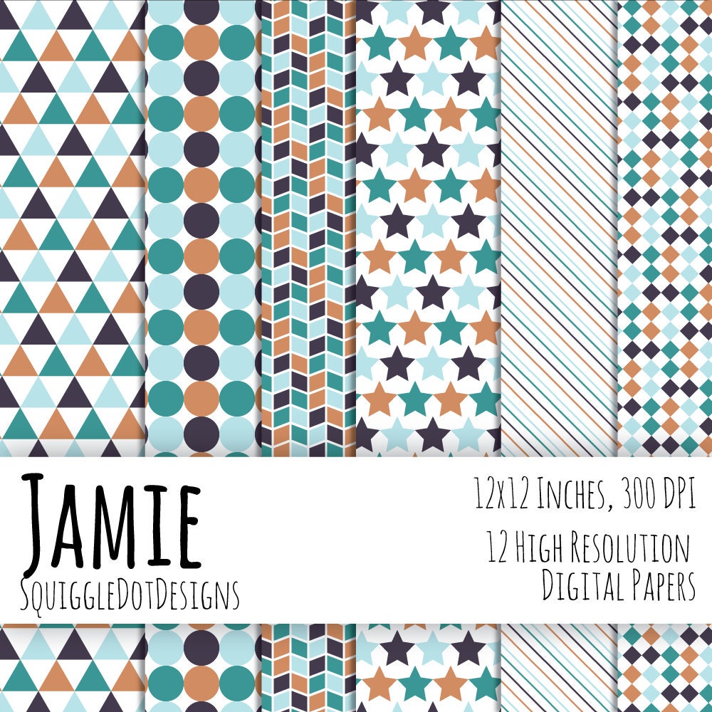 Digital Printable Paper for Cards, Crafts, Art and Scrapbooking Set of ...