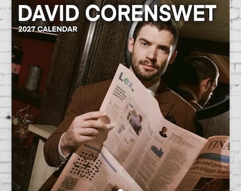 David Corenswet Calendar 2027 | Superhero Calendar | 2027 Wall Calendar | Funny Gift for Friend