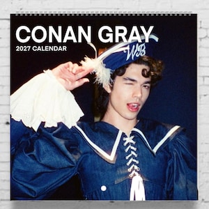 Conan Gray Calendar | 2027 Wall Calendar | Wishbone | Conan Gray Merch Gift | Music Gift | Star Necklace