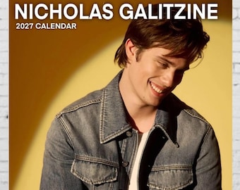 Nicholas Galitzine Calendar | 2027 Calendar | MOTU | Nicholas Galitzine Shirt | Pop Culture Gift