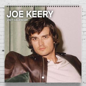 2027 Joe Keery Calendar | 2027 Calendar | Joe Keery Gift | Wall Calendar | Joe Keery Shirt | Djo Poster | Djo Merch | Music Poster image 1