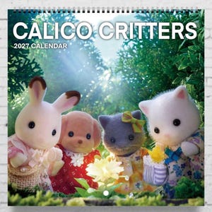 Calico Critters Calendar | 2027 Calendar | Calico Critters Keychain | Cute Wall Art | Sylvanian Families | Cute Gifts | Trinkets