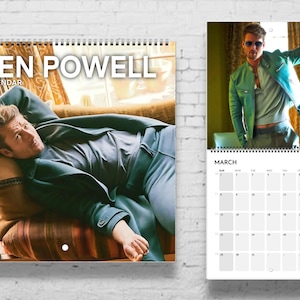 2026 Glen Powell Calendar | 2026 Calendar | Celebrity Calendar | Twisters | Glenn Powell Gift | Funny Gift for Friend | 2026 Wall Calendar