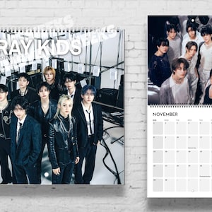 Stray KIds Calendar | 2026 Calendar | Stays | Kpop Calendar | Kpop Gift | Kpop Merch | Dominate | Karma | SKZ | SKZoo | Photo