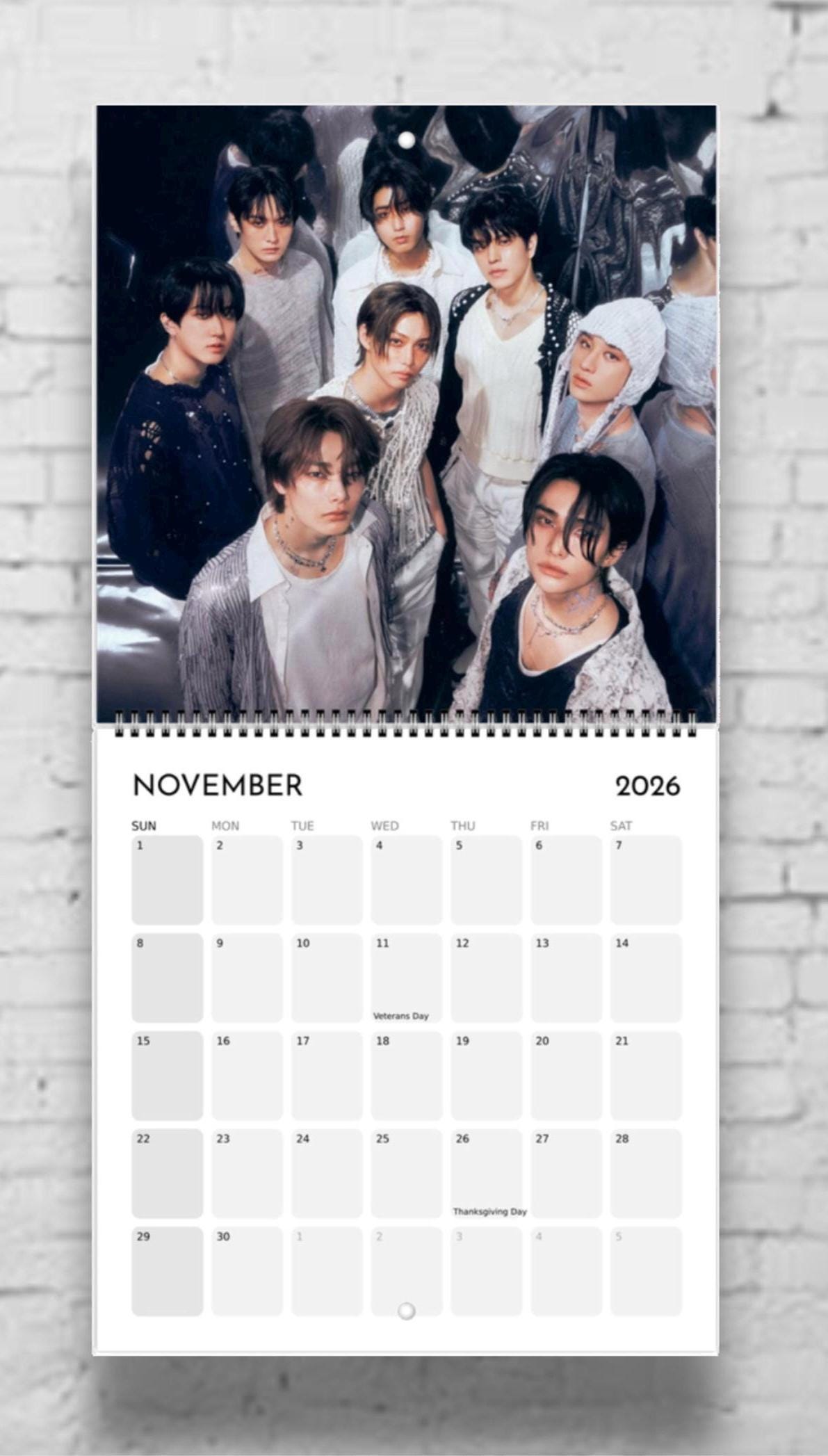 Discover Kpop Calendar 2026 | Kpop Gift | Kpop Merch | Kpop Fan Gift | Idol Bias