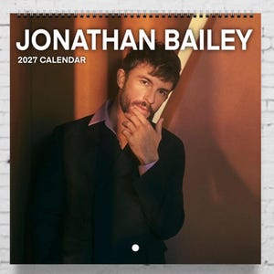 Jonathan Bailey 2027 Calendar | 2027 Wall Calendar | Gift for Fans