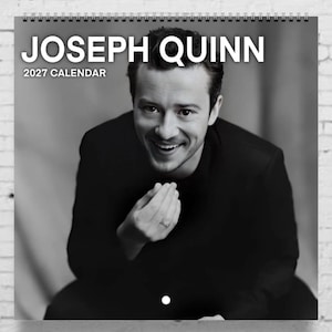 Joseph Quinn Kalender 2027 | Kalender 2027 | Wandkalender 2027 | Kalender met beroemdheden | Cadeau voor dochter