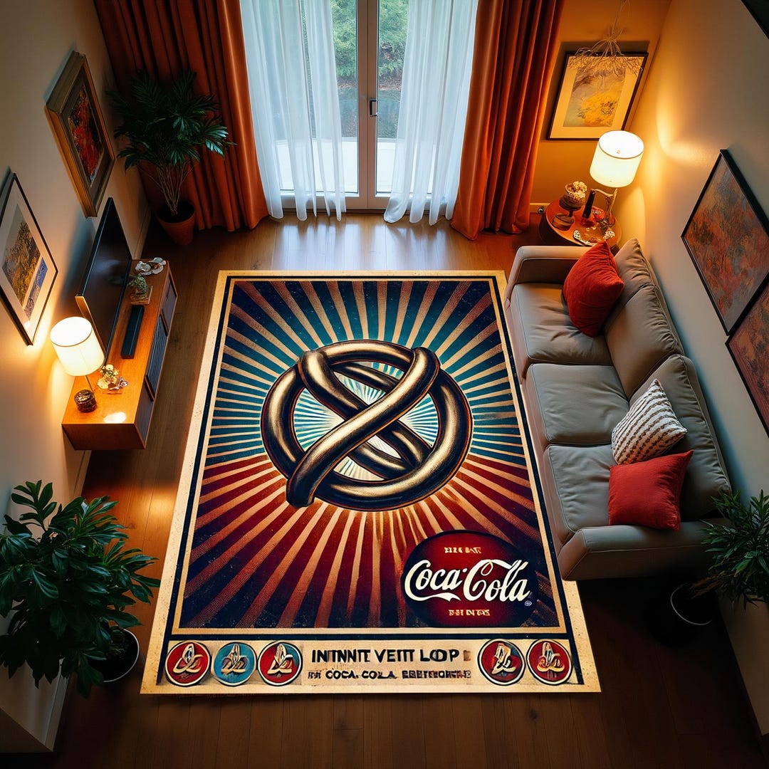 Coca Cola Round Rug Coca Cola Rug, Coca Cola Design, Cola Design Rug, Non-slip Rug, Gift ...