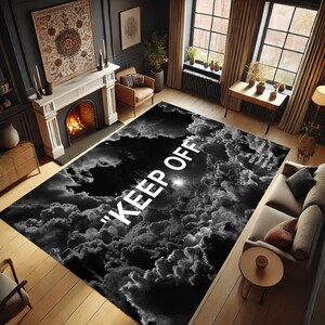 Tappeto Keep Off, Motivo Keep Off, Design nuvola, Tappeto nuvola, Tappeto cielo, Tappeto con design nuvola, Regalo, Regalo per la casa, Tappeto antiscivolo, Motivo nuvola, Motivo cielo