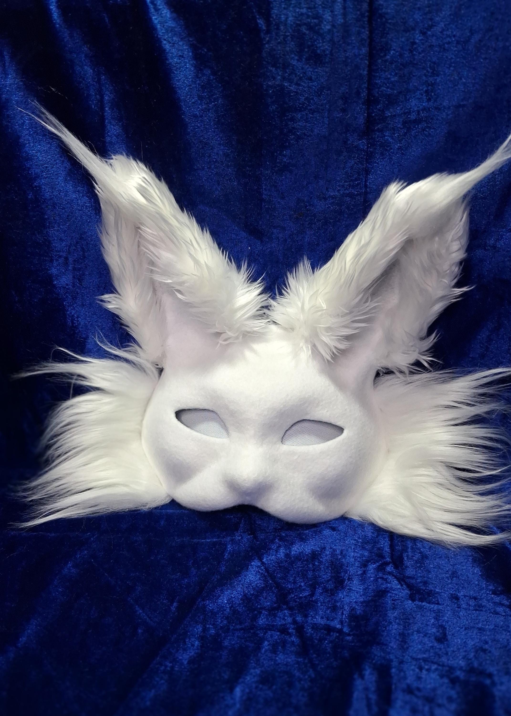Masque Cosplay Papier Peinture Masque Chat Blanc à Peindre GANAZONO Masque Cosplay Papier Peinture Masque Chat Blanc à Peindre GANAZONO