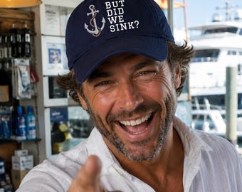 Funny Boat Captain Gift Embroidered Hat for Charter Captain, Nautical Gift Deck Hand First Mate Crew Cap Sailboat Sailing Captain Gift Idea