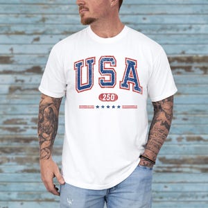 USA Semi-Quincentennial Sweatshirt or Tee, 250th Anniversary of AMERICA Shirt, 250 Years of Freedom Keepsake Shirt US Pride Gift for Patriot afbeelding 18