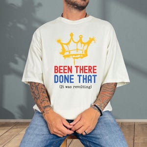 No Kings T-Shirt October 18: Anti-Trump Political Protest Tee, Pro Democracy Support Shirt for Freedom of Speech Peaceful Protests Gifts Ivory