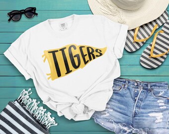 Murray High School Tigers Pennant T-Shirt or Sweatshirt, MHS Student Gift, Proud Parent Shirts- Football, Basketball, Sporting School Spirit