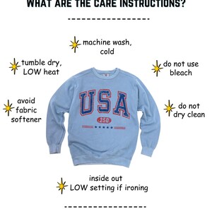 USA Semi-Quincentennial Sweatshirt or Tee, 250th Anniversary of AMERICA Shirt, 250 Years of Freedom Keepsake Shirt US Pride Gift for Patriot afbeelding 13