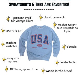 USA Semi-Quincentennial Sweatshirt or Tee, 250th Anniversary of AMERICA Shirt, 250 Years of Freedom Keepsake Shirt US Pride Gift for Patriot afbeelding 7
